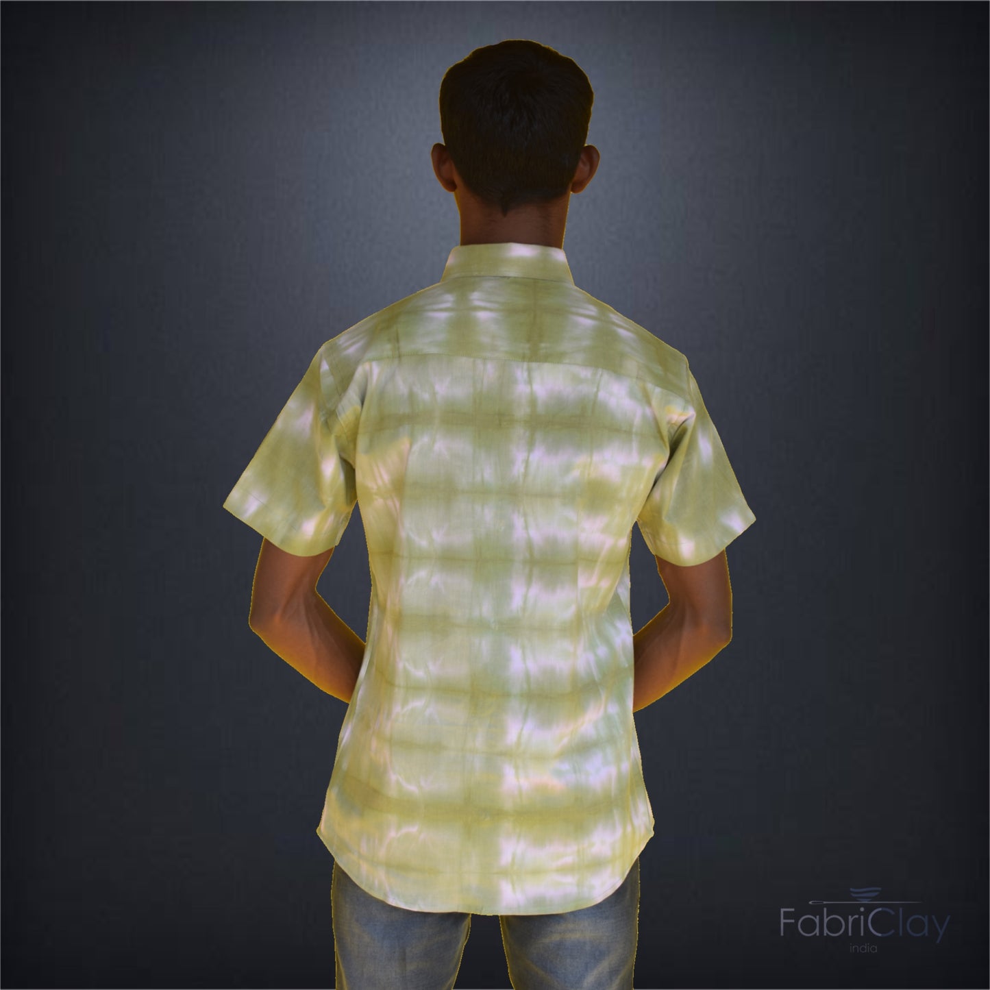 Sap green tie dye shirt