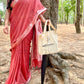 Rabindranath portrait tote bag (hand stich)