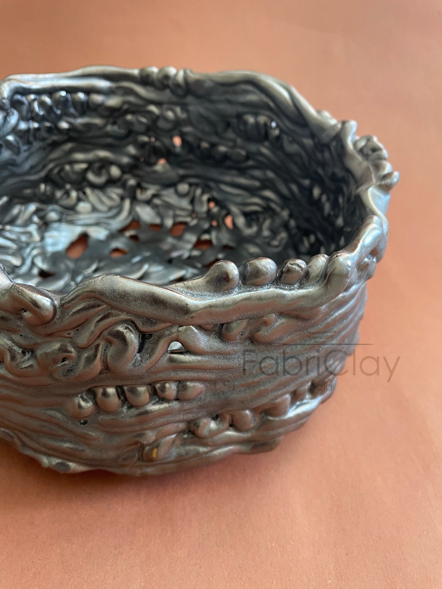 Clay coil fruits basket
